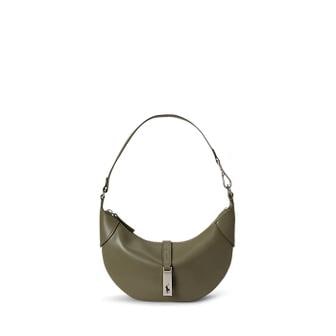 폴로 랄프 로렌 여성 폴로 ID 카프스킨 미디 숄더백(WAPOBAG02V20213300)