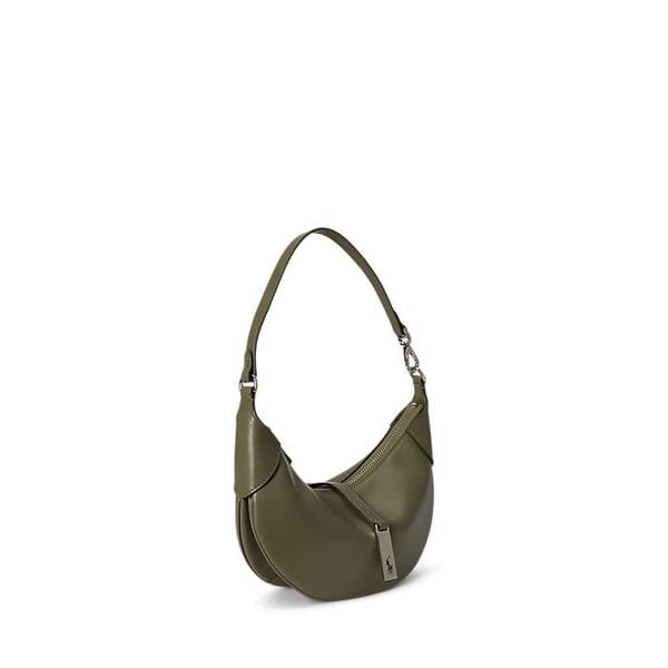 여성 폴로 ID 카프스킨 미디 숄더백(WAPOBAG02V20213300)