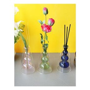 아르테미스 유리 화병 꽃병 인테리어 오브제 꽃꽂이 병 3color