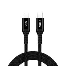  알로코리아 100W PD PPS C타입 고강도 패브릭 초고속충전 케이블 1M