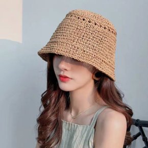 이쁜 여성 여름 버킷햇 숏챙 챙짧은 모자