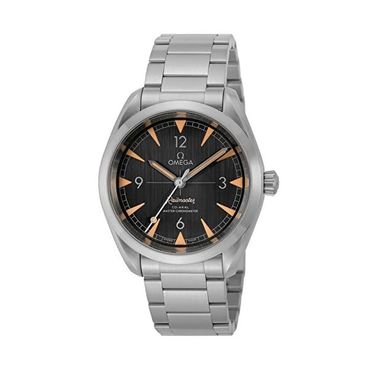  일본 오메가 손목시계 OMEGA 시계 SEAMASTER RAILMASTER COAXAL 40MM 남성용 자동 브랜드 블랙