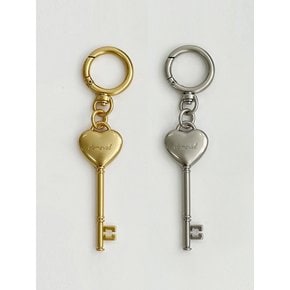 Volume Heart Key Charm_2Colors