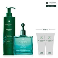 [스텝케어] 진정&힐링 아스테라 프레쉬 샴푸 600ml+헤드스파 50ml(+랜덤 50mlX2 증정)