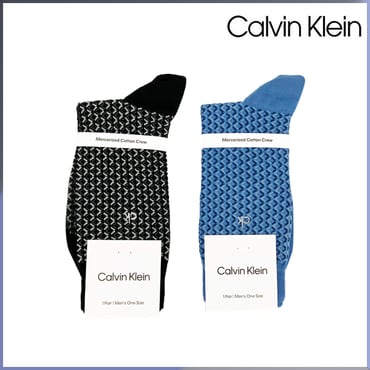Calvin Klein 남성 그레디언트 패턴 장목 양말 CK32789