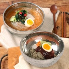 매콤 시원한 함흥물냉면5인분비빔냉면5인분 (사리2kg+열무육수350g*5봉비빔장300g)