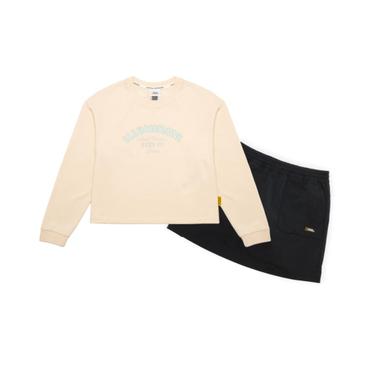 내셔널지오그래픽키즈 K243GPB010 여아 싱글 티셔츠 SET IVORY