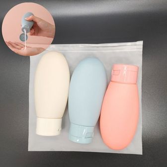 제이큐 여행 파스텔 화장품 공병 파우치포함 60ml 3개입 X ( 3세트 )