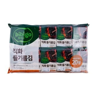 CJ제일제당 비비고 직화들기름김 5g*20봉