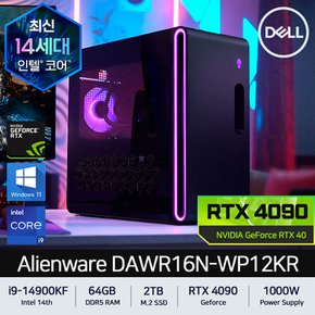 [공식]DELL에일리언웨어 R16 델 게이밍 데스크탑 DAWR16N-WP12KR i9 64GB 2TB RTX 4090 Win11Pro