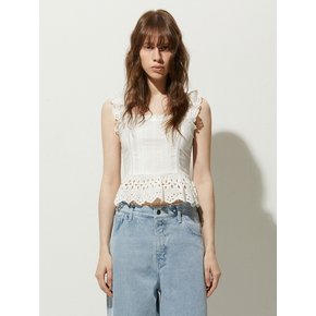 FRILL LACE TOP_WHITE
