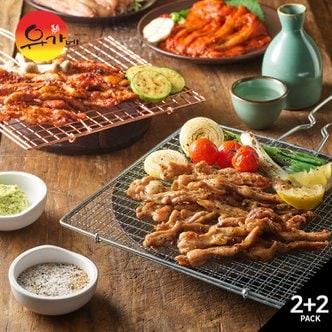 유가네 반반닭목살(소금구이 300g 2팩+양념구이 300g 2팩)