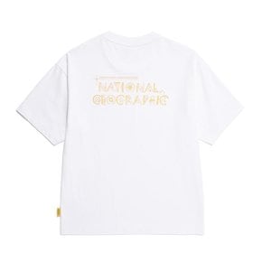 [여주점] N252UTS070 리젠 별자리 그래픽 세미오버핏 반팔 티셔츠 WHITE