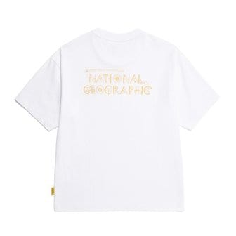 내셔널지오그래픽 [여주점] N252UTS070 리젠 별자리 그래픽 세미오버핏 반팔 티셔츠 WHITE