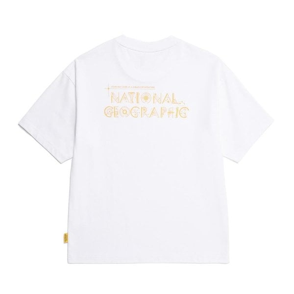 [여주점] N252UTS070 리젠 별자리 그래픽 세미오버핏 반팔 티셔츠 WHITE