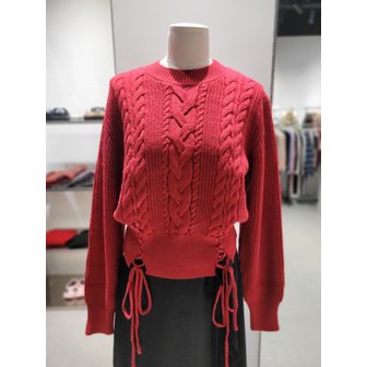 에고이스트 [여주점] 레이스업 케이블 니트탑 ER4OKL54