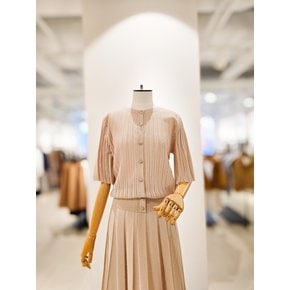 [파주점] [더아이잗컬렉션]시스루 플리츠 벨 슬리브 가디건 CS4B1CD082