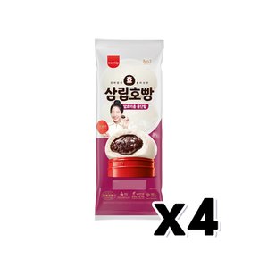 삼립 발효미종 통단팥 호빵 4개입 디저트간식 360g x 4개