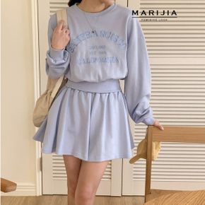 레터링 맨투맨 플레어 팬츠 투피스 MSTC11106_P436751974