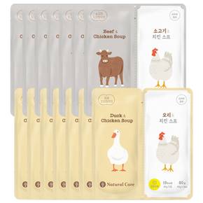 트윈 파우치 치킨스프 고양이 간식 80g 7팩