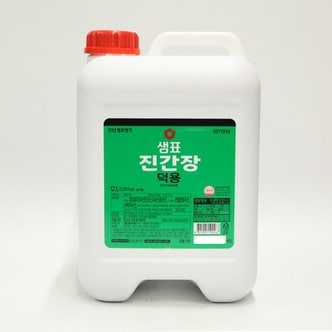 미강착한먹거리 샘표 덕용 진간장 말통 12L WJ