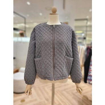 러브앤쇼 A LCFDPJP02 나염 자가드점퍼