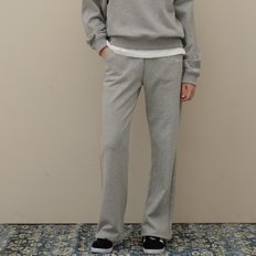 Basic straight sweat pants_Gray