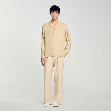 산드로옴므 [SANDRO HOMME] 루즈핏 비스코스 셔츠 SH25S3MRH0487