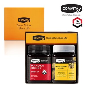 콤비타 UMF5+ 마누카꿀 & 야생화꿀 선물세트(500Gx2병) + 쇼핑백