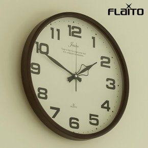 국산 플라이토 에쉬우드 원형 무소음 벽시계 29cm