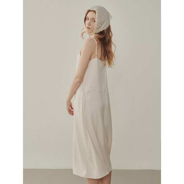 Santa Monica Satin Dress_BEIGE(315301)