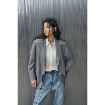 LAP 뒤트임 배색자켓 AR1WJ262