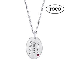 토코(TOCO) 925 Silver Ellipse Necklace