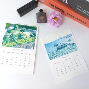 2023년 탁상 달력 포스터 CALENDAR 원목받침포함 알베르 마르케