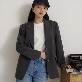 26S/S  BF6211C114 폴리 세미 오버핏 재킷 - 애쉬 GN