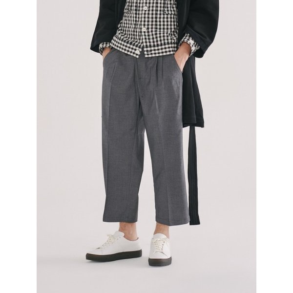 EASY WIDE SLACKS (GREY)