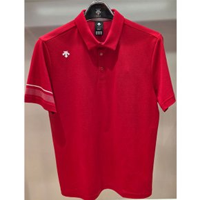 남성 원포인트 카라 반팔티 DR31MFTS74 RACING RED