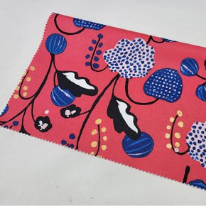 딸기 옥스포드 Cotton100 2칼라 44인치