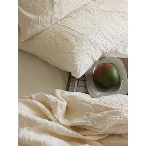 코티지 순면 자수 거즈 이불커버 (SS/Q/K)