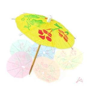 우산 이쑤시개 업소용 과일 요지 40P