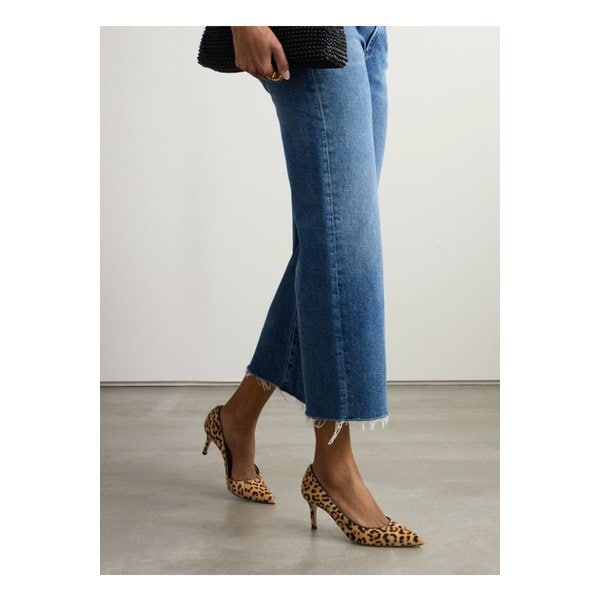 레오파드 프린트 카프 헤어 펌프스 70mm 1647597360274873