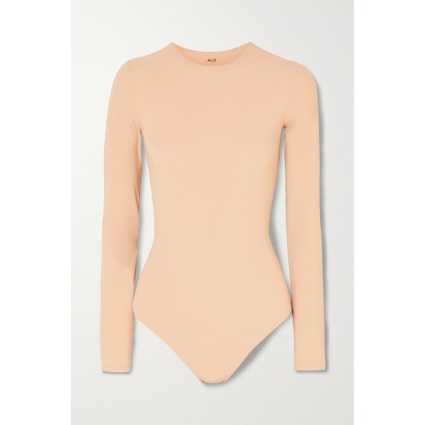 알릭스 뉴욕 샌드 스트레치 저지 시스루 탱크 바디수트 4772211931916007