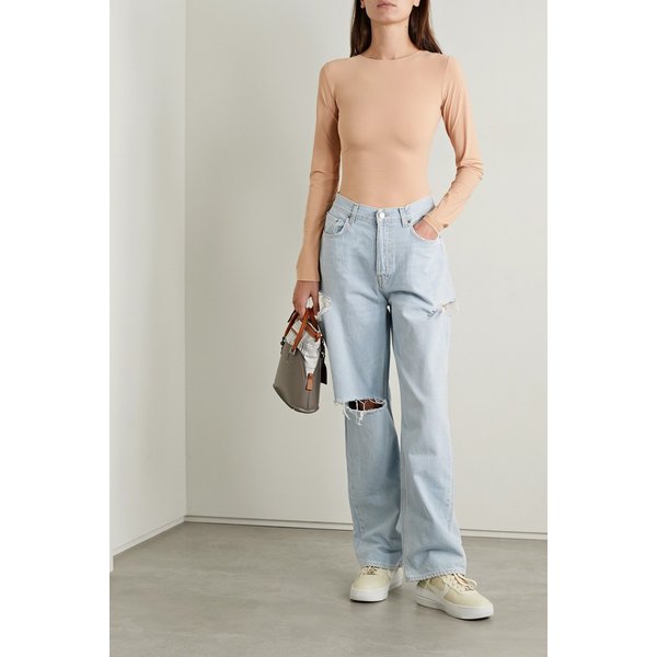 알릭스 뉴욕 샌드 스트레치 저지 시스루 탱크 바디수트 4772211931916007