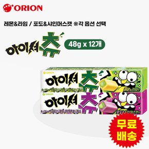 아이셔츄 레몬&라임, 포도&샤인머스캣(48gx12개)