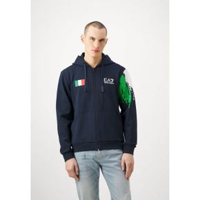 4402385 EA7 Zip-up sweatshirt - blu navy chiaro