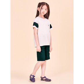 *시즌오프30%*[BEANPOLE KIDS] 소매 포인트 피케 상하 세트  라이트 그레이