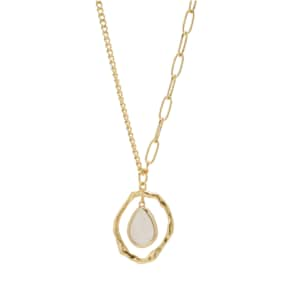 누트 티케 드롭 목걸이-백수정 / Nut Tyche Drop Necklace - Rock Crystal