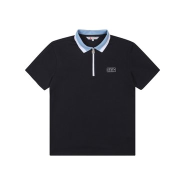 ONOFF [온오프골프웨어] 남성 네오플랜 반집업 티셔츠 OF9043GA_BLACK