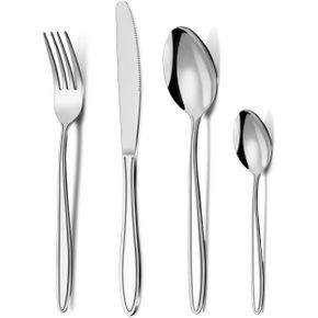 영국 빌레로이앤보흐 커트러리 Cutlery Set Pleafind 32Piece 스테인리스 스틸 Flatware for 8 P