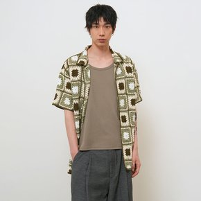 UNISEX 그래니 스퀘어 하프 가디건 [KHAKI] / GF2UKC019 - MAN